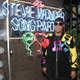 Stevie Wonder wears a custom Stinson Haus jacket to the Stevie Wonder Song Party at the Peppermint Club on May 9, 2018, in Los Angeles.